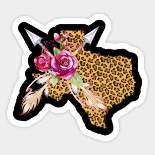 Texas Leopard Sticker